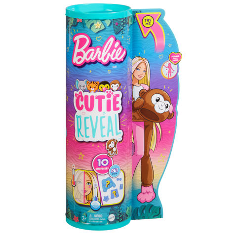 Mattel Barbie® Cutie Reveal™ Doll - Μαϊμούδακι HKR01  / Barbie-Κούκλες Μόδας   